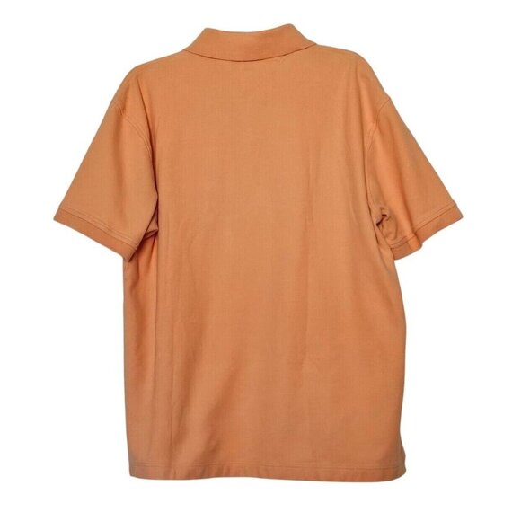 Mens Tommy Hilfiger XL Orange Polo Shirt Short Sleeve Athletic Golf Vacation - Picture 3 of 4